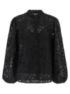 Zimmermann Rhiannon Embroidered Cotton Blouse In Black