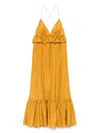 Zimmermann Rhiannon Silk Maxi Dress In Gold