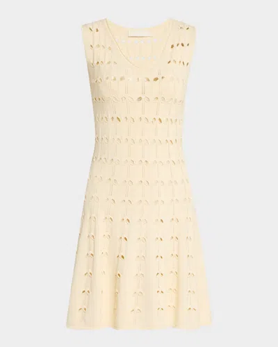 Zimmermann Rhiannon Sleeveless Pointelle Mini Dress