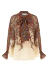 Zimmermann 'rhiannon' Multicolor Blouse With Tie Closure On The Front And Paisley Print In Multi