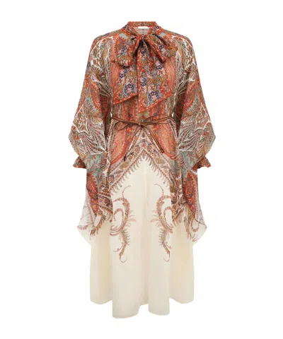 Zimmermann Layered Multicolour Dress With Paisley Patterns