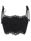 Zimmermann Rhiannon Embroidered Bodice Top In Black
