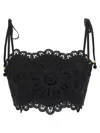 Zimmermann Rhiannon Embroidered Bodice Top In Black In Black