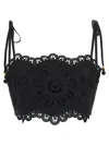 Zimmermann Rhiannon Embroidered Bodice Top In Black In Black
