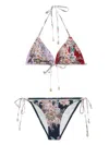 Zimmermann Rhiannon Floral-print Triangle Bikini