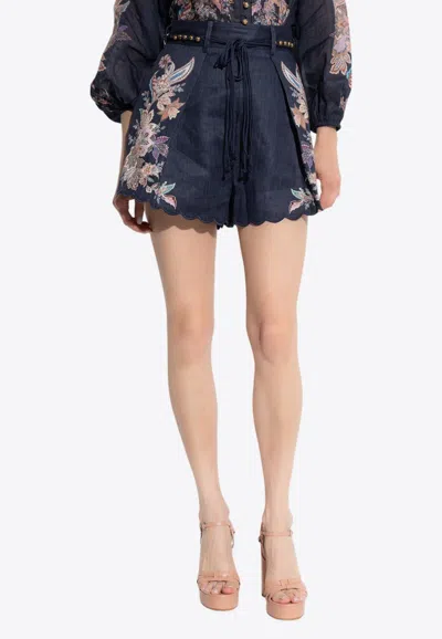 ZIMMERMANN RHIANNON TUCK MINI SHORTS