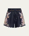 Zimmermann Rhiannon Tuck Shorts In Black
