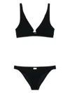 Zimmermann Rhiannon Wire Front Bikini Set In Black