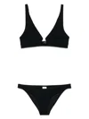 Zimmermann Rhiannon Wire Front Bikini Set In Black