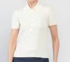 Zimmermann Rib Polo In Parchment In White