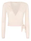 Zimmermann Ribbed Knit Wrap Top