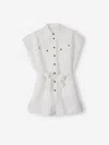 Zimmermann Rhiannon Cuffed Linen Playsuit
