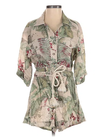 Pre-owned Zimmermann Romper In Brown