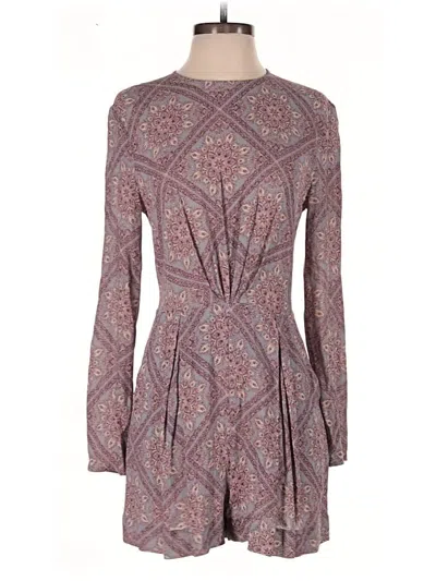 Pre-owned Zimmermann Romper In Purple