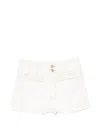 Zimmermann Roselight Braided-trim Shorts In Neutral