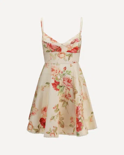 Zimmermann Roselight Floral Picnic Dress In Multi