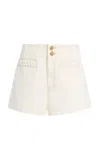 Zimmermann Roselight Braided-trim Shorts In White