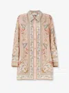 Zimmermann Womens Pink Tapestry Floral Roselight Printed Silk Shirt In Pink