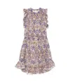 Zimmermann Kids Wylie Printed Cotton Dress In Nude