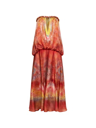 Zimmermann Ruby Tie Dye-print Silk Luna Bandeau Dress In Multi