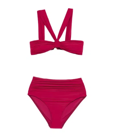 ZIMMERMANN RUCHED CLOTHING BIKINI SET