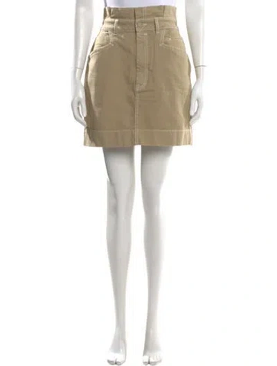 Pre-owned Zimmermann Ruffle Embellishment Mini Skirt In Neutral