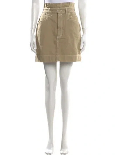 Pre-owned Zimmermann Ruffle Embellishment Mini Skirt In Neutrals
