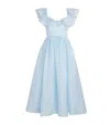 Zimmermann Dawning Linen And Silk Midi Dress