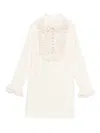 Zimmermann Ruffle-trim Mini Dress In White