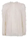 Zimmermann "frill" Billow Blouse In Neutral