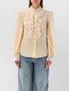 Zimmermann Ruffled Blouse Lace Detailing In Brown