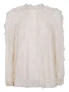Zimmermann "frill" Billow Blouse In Pink