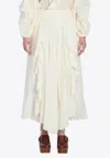 Zimmermann Ivory Maxi Skirt In Ivory