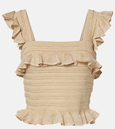 Zimmermann Top Aus Spitze In Gold