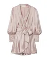 Zimmermann Ruffled Mini Dress In Pink
