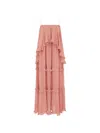 Zimmermann Luna Ruffled Georgette Midi Dress In Pink