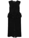 Zimmermann Crush Midi Dress - Women's - Silk/polyester In Schwarz