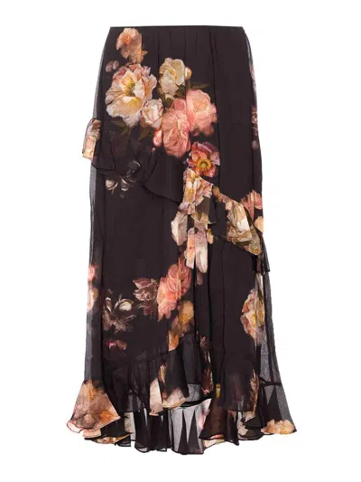 ZIMMERMANN VESTIDO MIDI - NEGRO