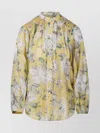 Zimmermann Acacia Scalloped Floral-print Ramie-voile Blouse