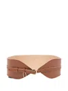 Zimmermann Scallop-edge Leather Belt In Brown