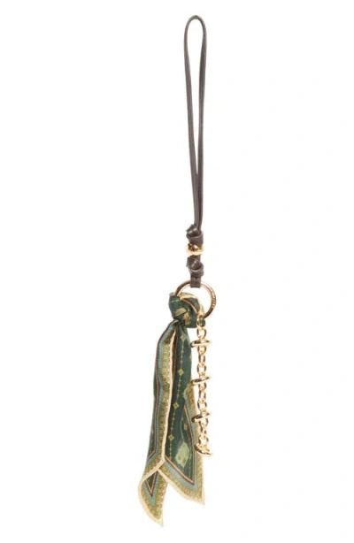 Zimmermann Scarf Bag Charm In Forest Prism