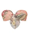 Zimmermann Womens Patch Multi Daylight Floral-print Bandeau Bikini Top In Pink