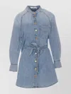 Zimmermann Scoop Dress With Waist Belt And Pockets