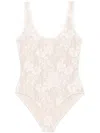 Zimmermann Scoop-neck Lace Bodysuit In White