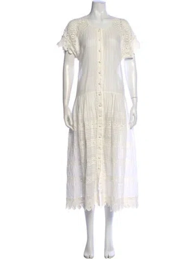 Pre-owned Zimmermann Scoop Neck Long Dress In Neutral