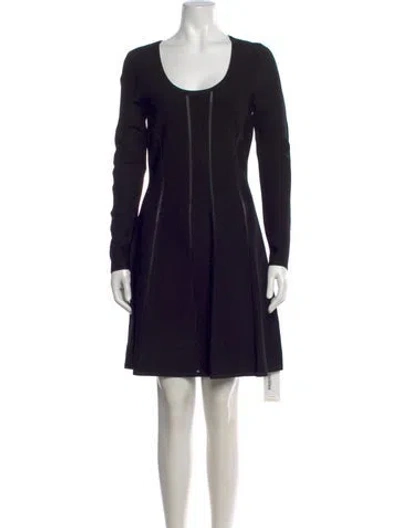 Pre-owned Zimmermann Scoop Neck Mini Dress W/ Tags In Black