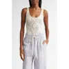 Zimmermann Scoop-neck Lace Bodysuit In Cream