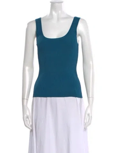 Pre-owned Zimmermann Scoop Neck Sweater W/ Tags In Blue