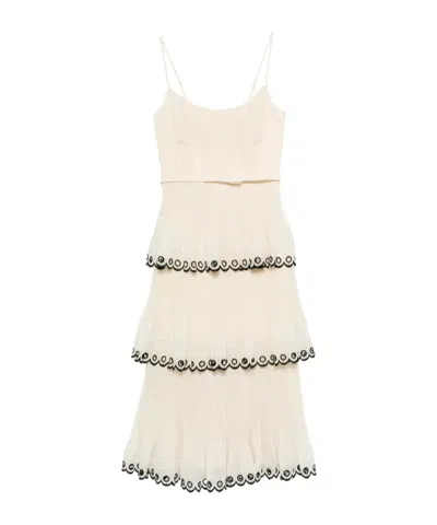 Zimmermann Scoop-neck Midi Dress In White
