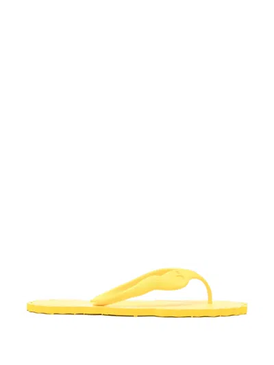 Zimmermann Seafoam Flip-flops In Yellow